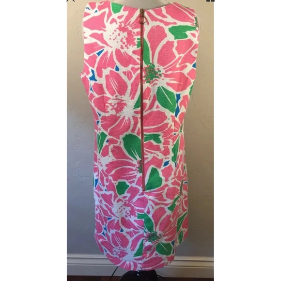 Taylor Pink Floral Keyhole Dress in size 14 - Picture 3 of 5